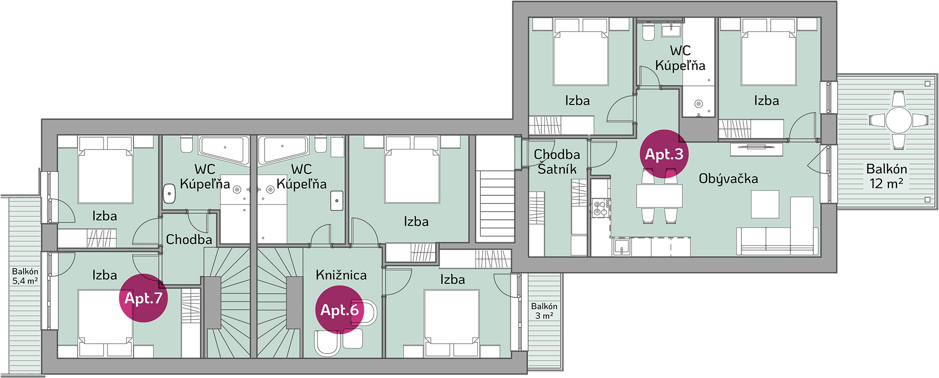 II. Nadzemné podlažie